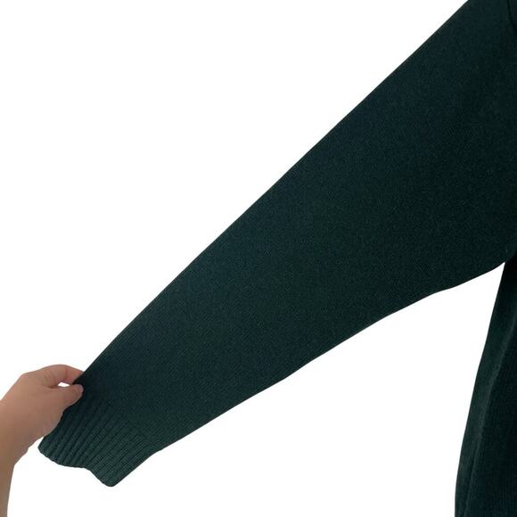 NWT Naked Cashmere Button Up V Neck Long Sleeve Cardigan Sweater Cypress Green M - Picture 4 of 6